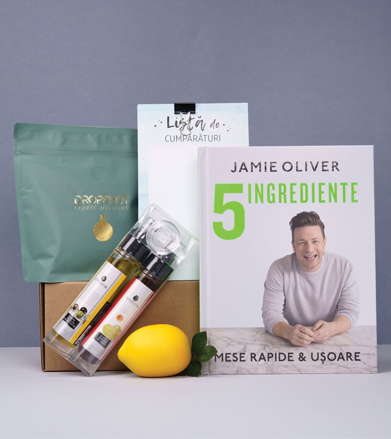 Pachet cadou Jamie Oliver pentru pasionatii de gatit - 5 ingrediente mese rapide si usoare_catbox 1