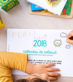 calendar de perete 2021 de colorat pentru copii 1